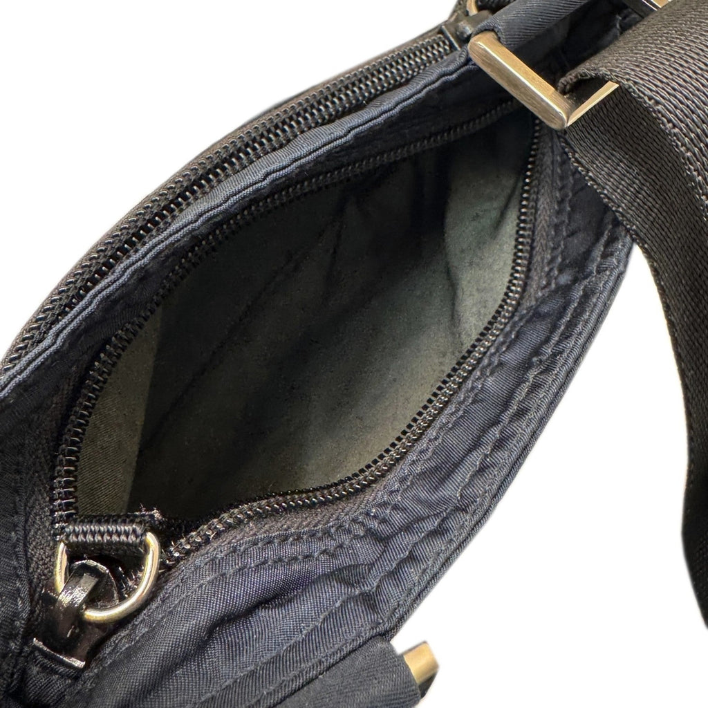Prada Navy Nylon Pochette Shoulder Bag (Pre-Owned)