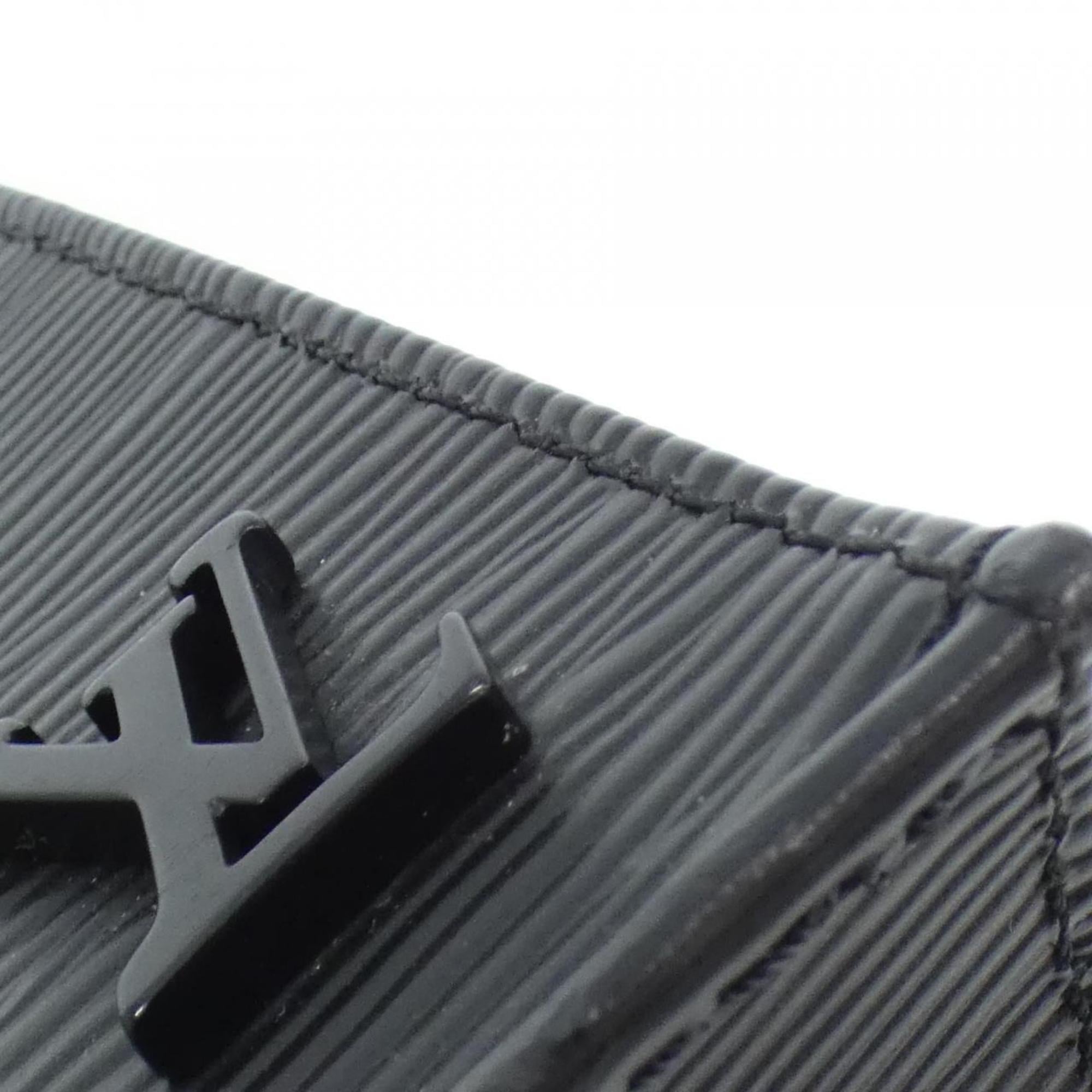 Louis Vuitton Black Leather Handbag (Pre-Owned)