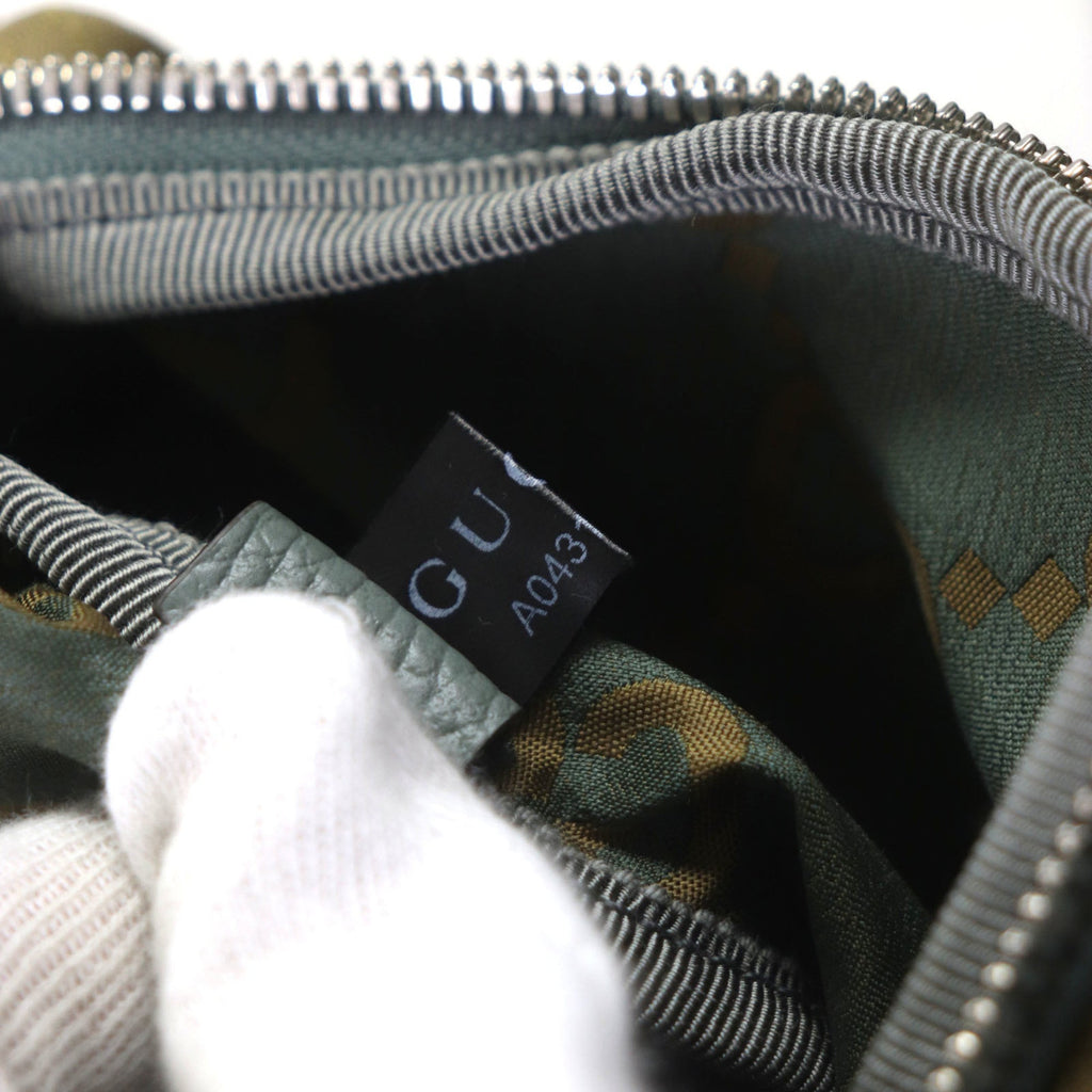 Gucci Khaki Nylon Leather Fanny Pack (Pre-Owned)