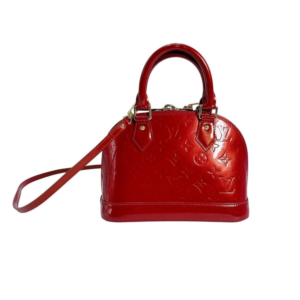 Louis Vuitton Pomme D'amour Red Color Monogram Vernis Handbag (Pre-Owned)