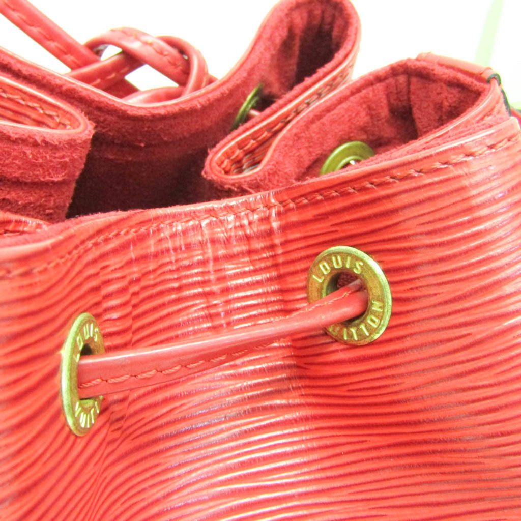 Louis Vuitton Petit Noe Handbag Epi Leather Red Leather Shoulder Bag Bag (Pre-Owned)