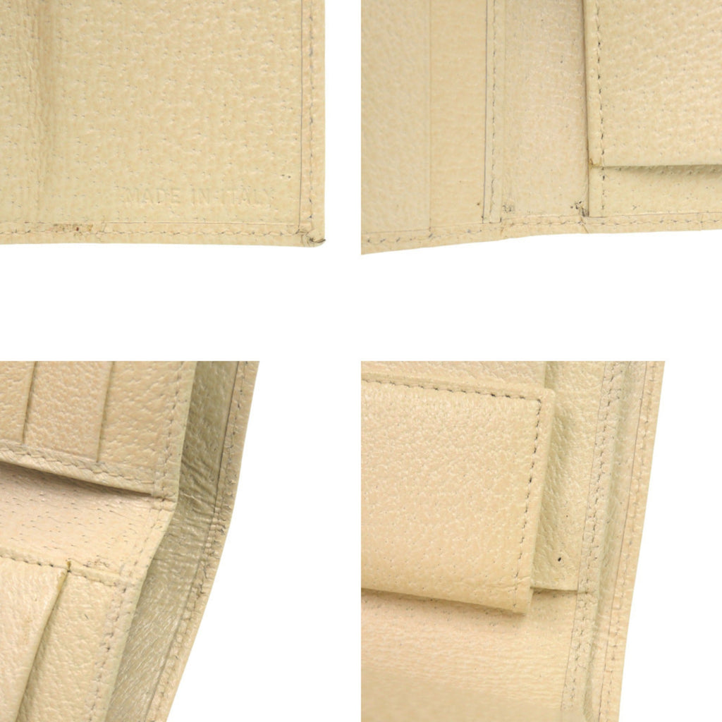 Prada Beige Leather Wallet (Tri-Fold) (Pre-Owned)