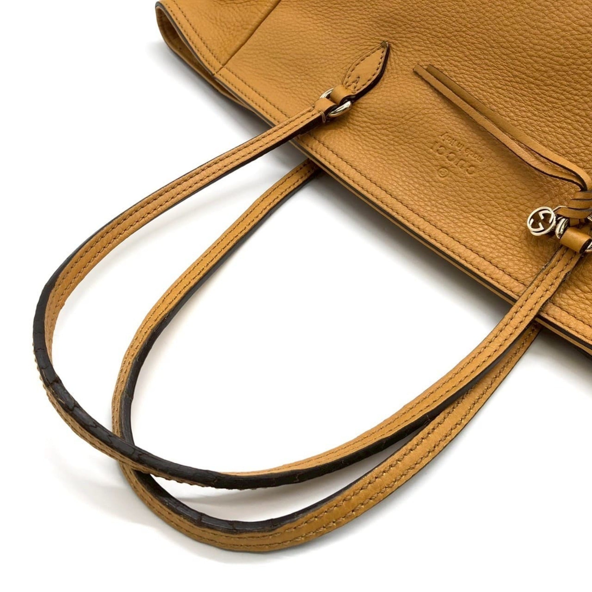 Gucci Yellow Leather Tote Bag (Pre-Owned)
