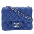 Chanel Blue Leather Shoulder Bag (Pre-Owned)