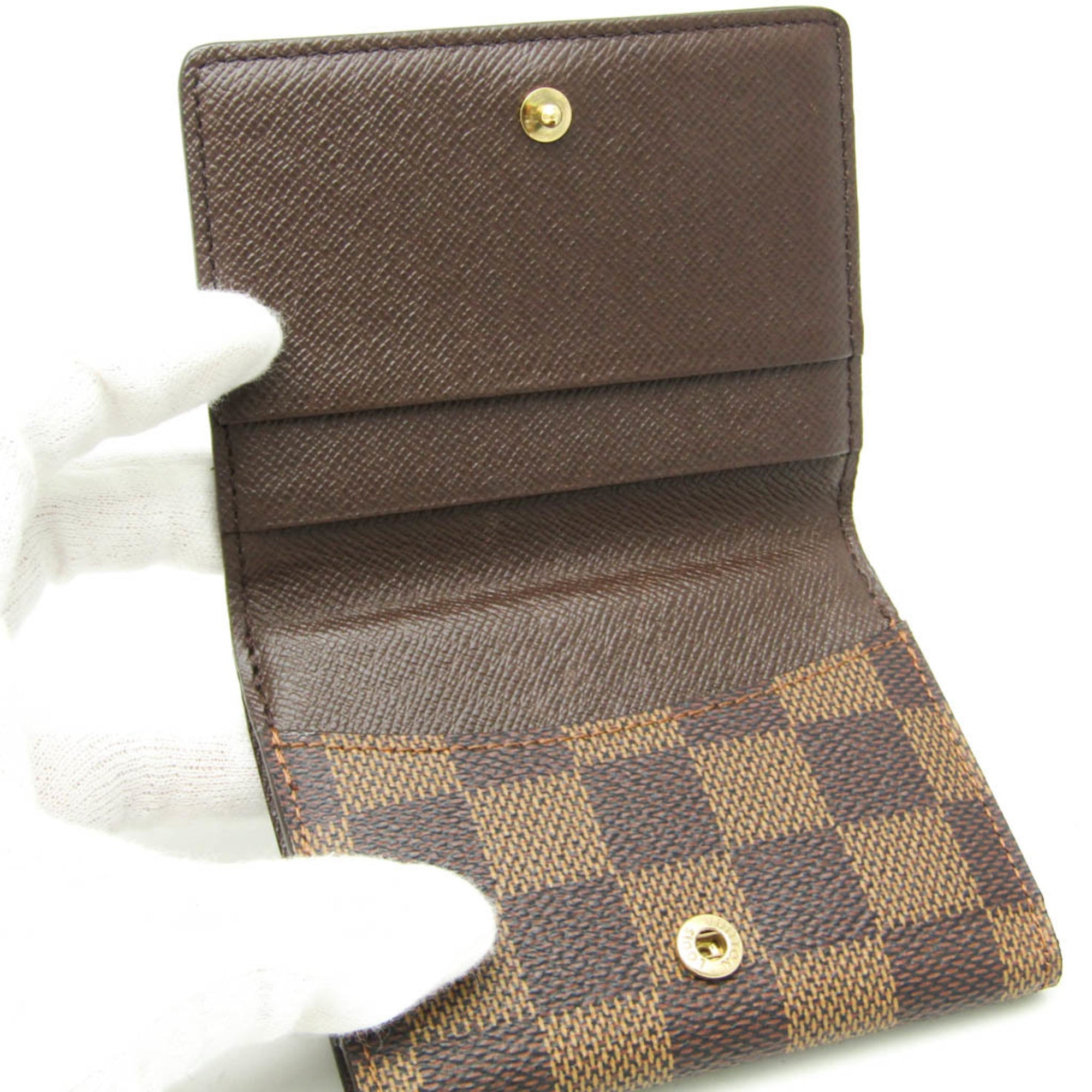 Louis Vuitton Damier Ebene Damier Canvas Coin Purse/Coin Case (Pre-Owned)