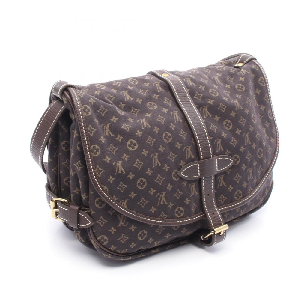 Louis Vuitton Brown Canvas Monogram Mini Leather Shoulder Bag (Pre-Owned)