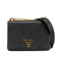 Prada Black Leather Shoulder Bag (Pre-Owned)