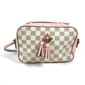 Louis Vuitton Pink White Damier Azur Pochette Shoulder Bag (Pre-Owned)