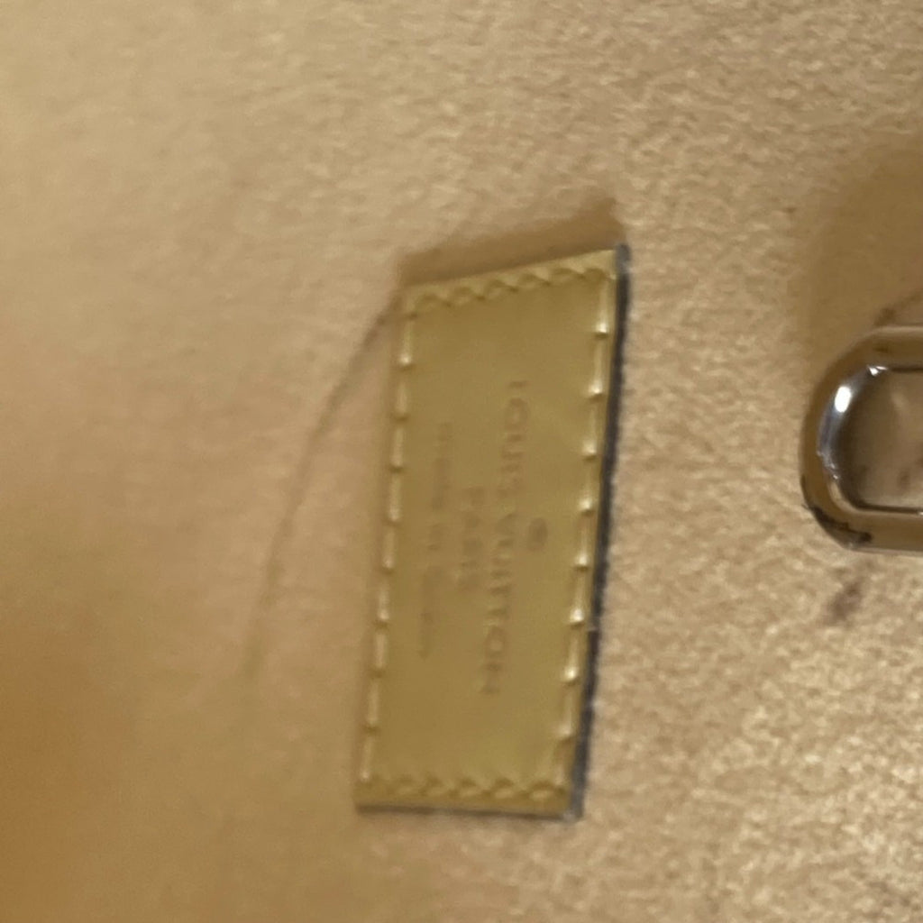 Louis Vuitton Yellow Leather Tote Bag (Pre-Owned)