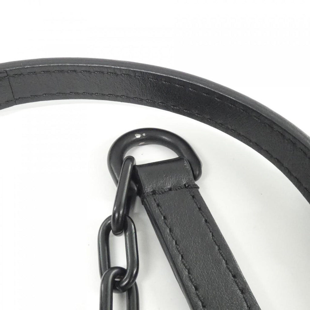 Louis Vuitton Black Brown Marron Coated Canvas Shoulder Bag (Pre-Owned)