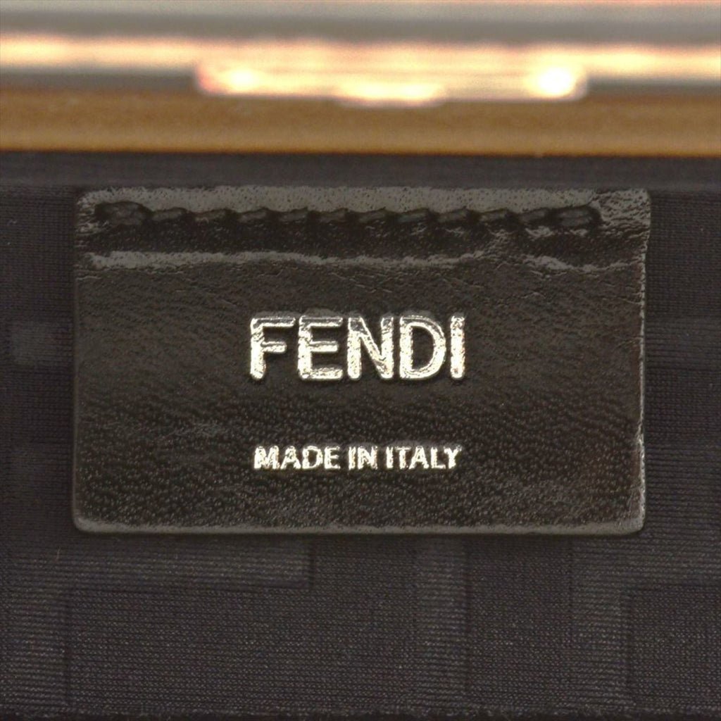 Fendi Brown Pvc Leather Shoulder Bag (Pre-Owned)