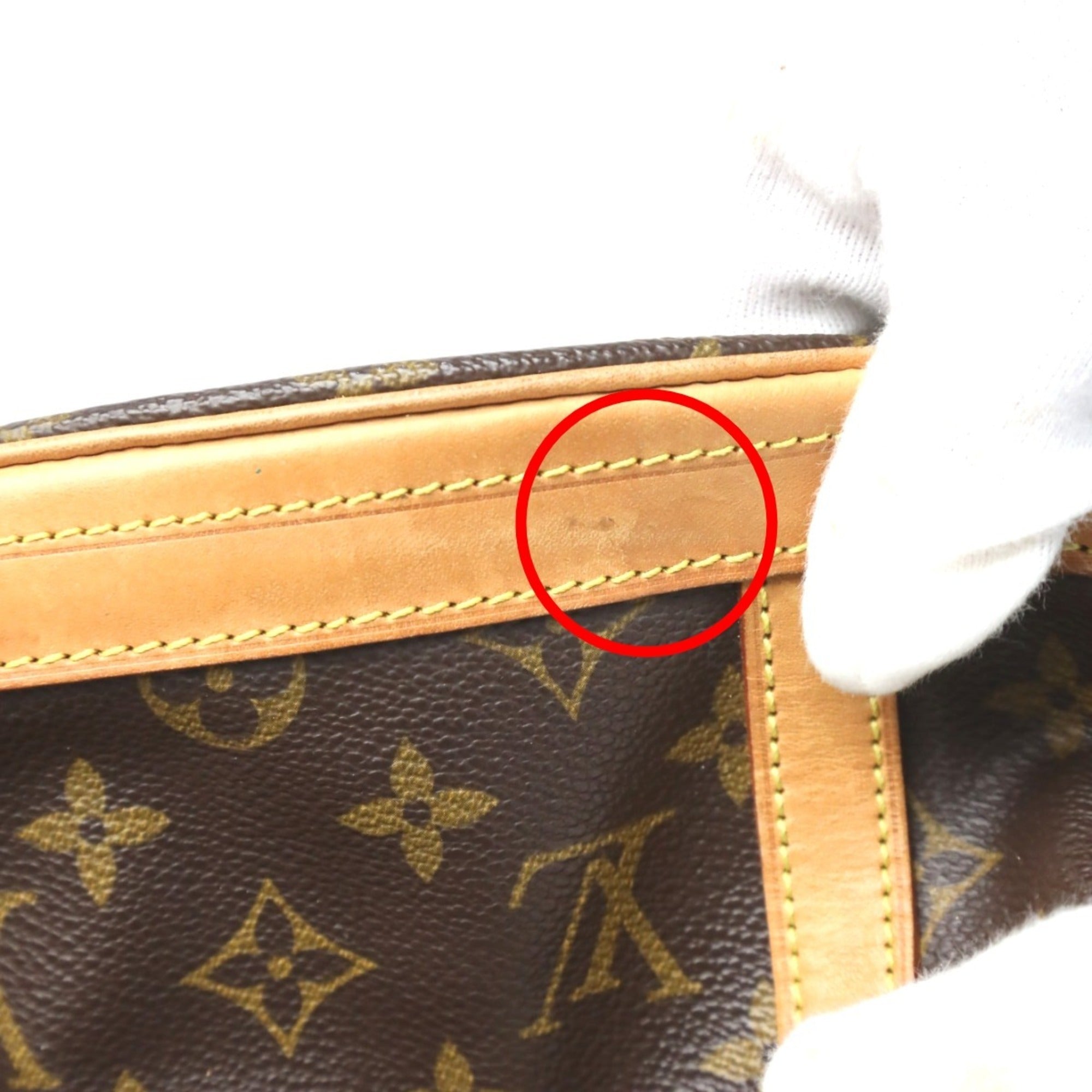 Louis Vuitton Brown Monogram Canvas Shoulder Bag Tote Bag (Pre-Owned)