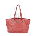 Chanel On The Road Pink Caviar Leather Shoulder Bag Tote Bag (Pre-Owned)