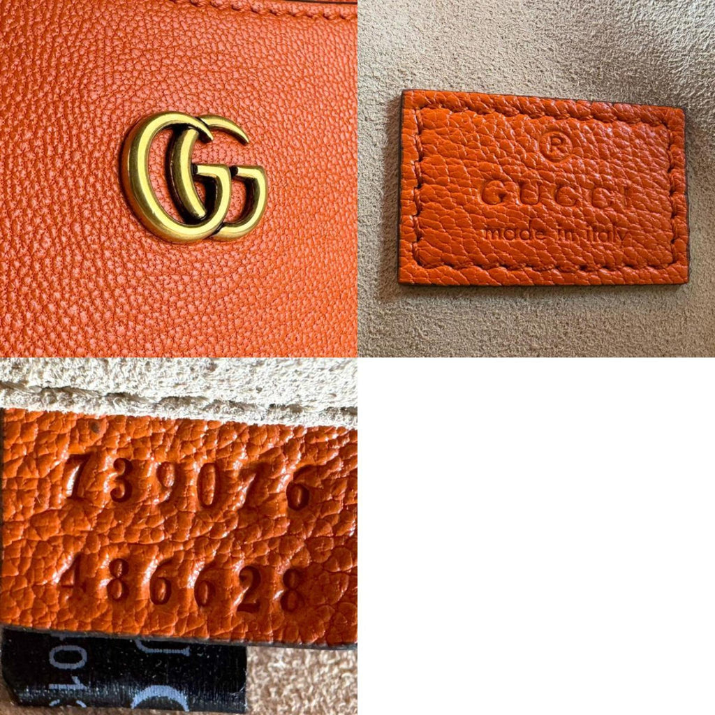 Gucci Orange Leather Handbag (Pre-Owned)