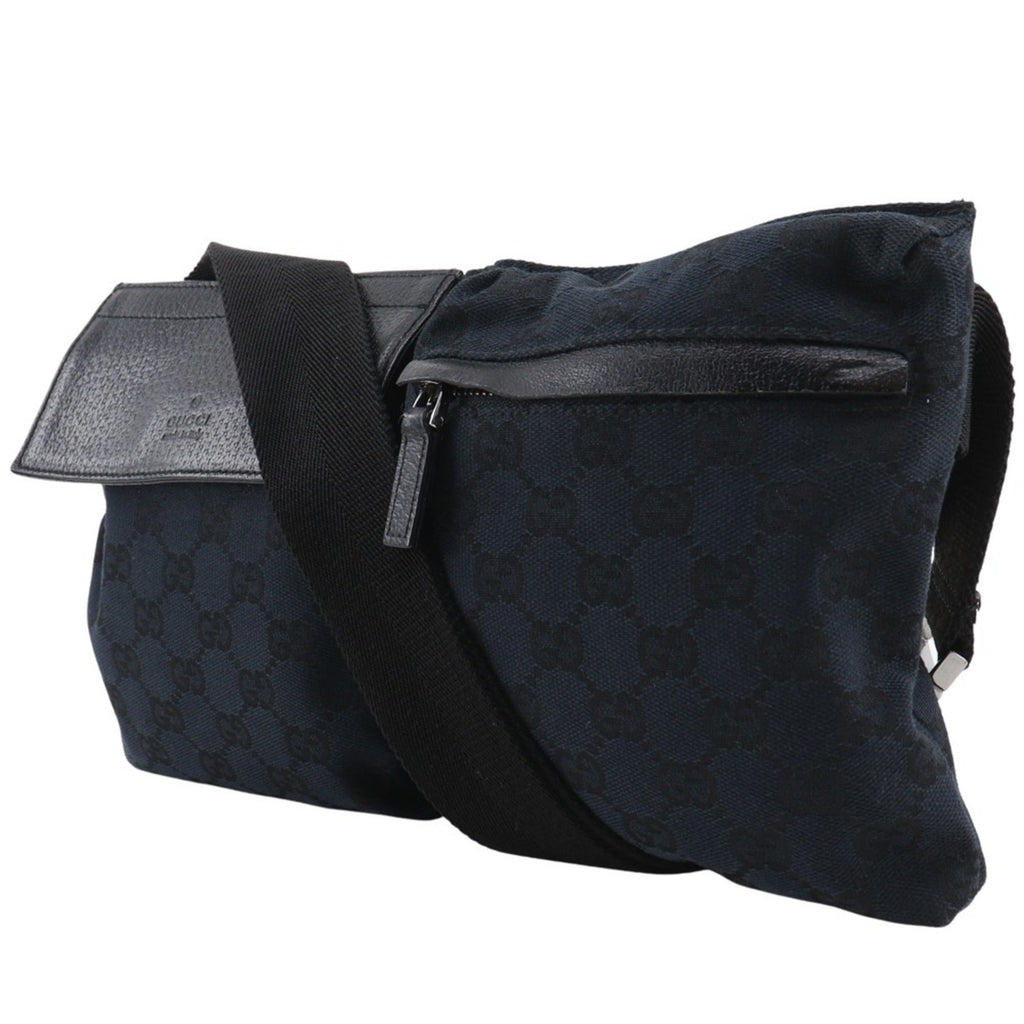 Gucci Gg Canvas Black Gg Canvas Sling Bag (Pre-Owned)
