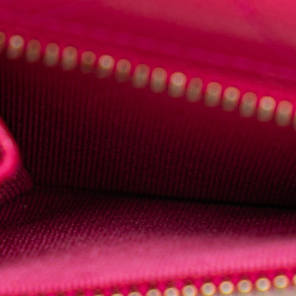 Chanel Pink Grained Calfskin Wallet (Bi-Fold) (Pre-Owned)