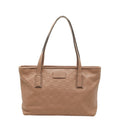 Gucci Beige Leather Handbag Tote Bag (Pre-Owned)