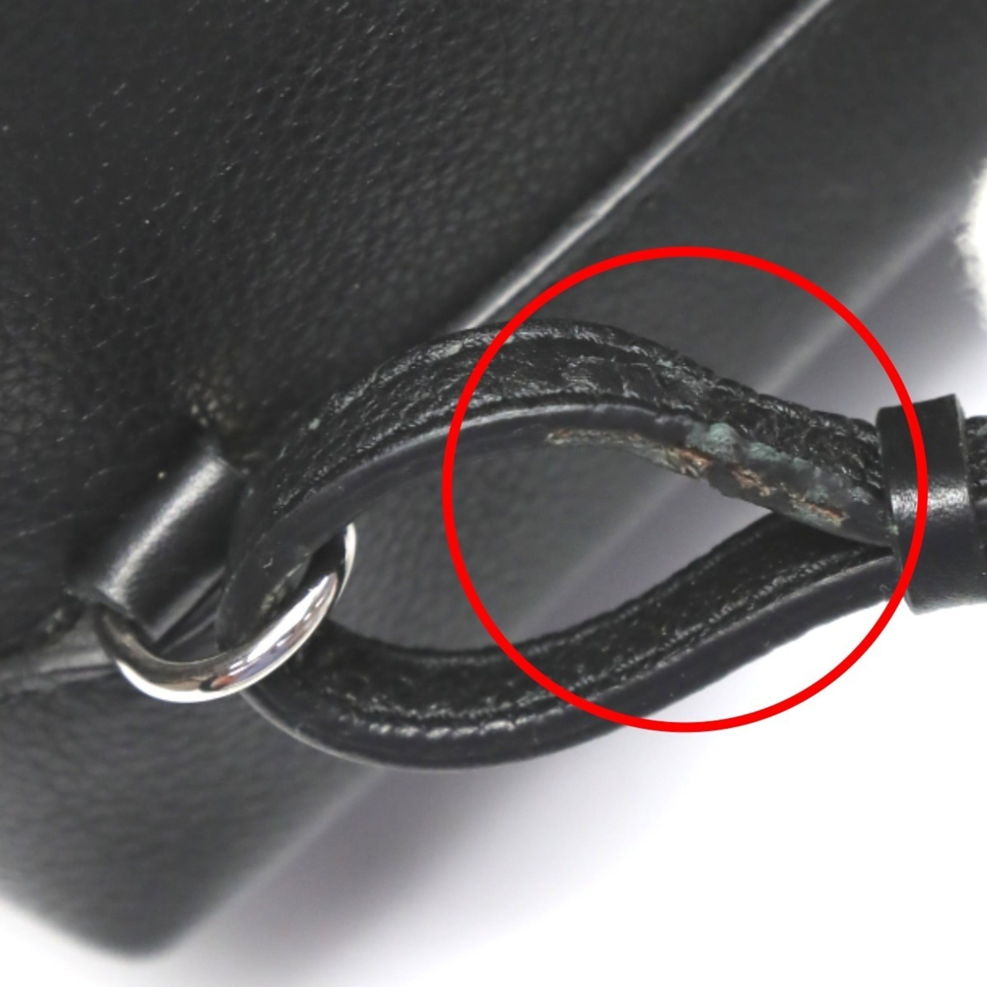 Louis Vuitton Black Noir Leather Backpack (Pre-Owned)