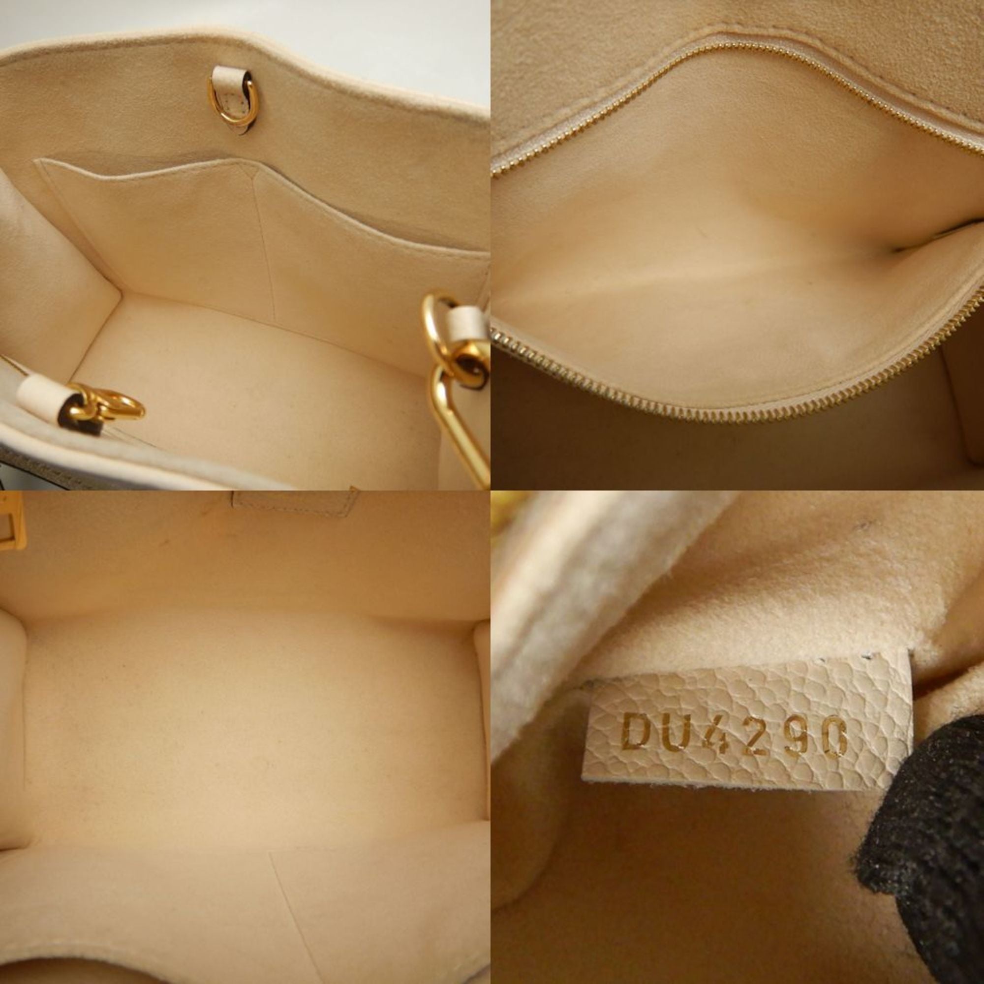 Louis Vuitton Cream Monogram Empreinte Tote Bag (Pre-Owned)