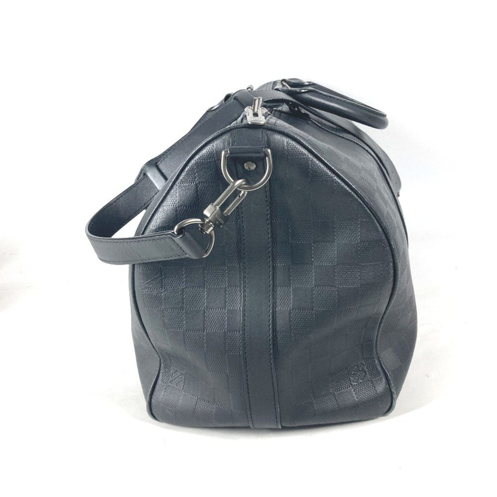 Louis Vuitton Black Onyx Damier Infini Boston Bag Shoulder Bag (Pre-Owned)