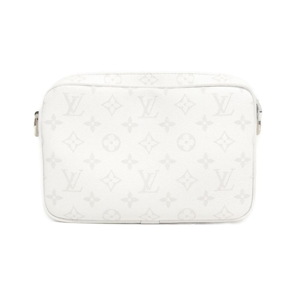 Louis Vuitton Taigarama White Coated Canvas Shoulder Bag (Pre-Owned)
