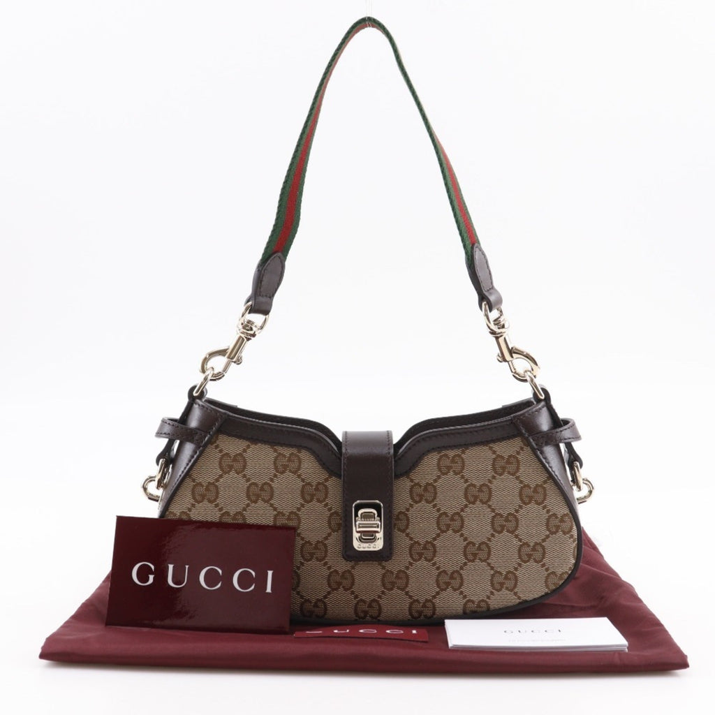 Gucci Brown Gg Canvas Shoulder Bag (Pre-Owned)
