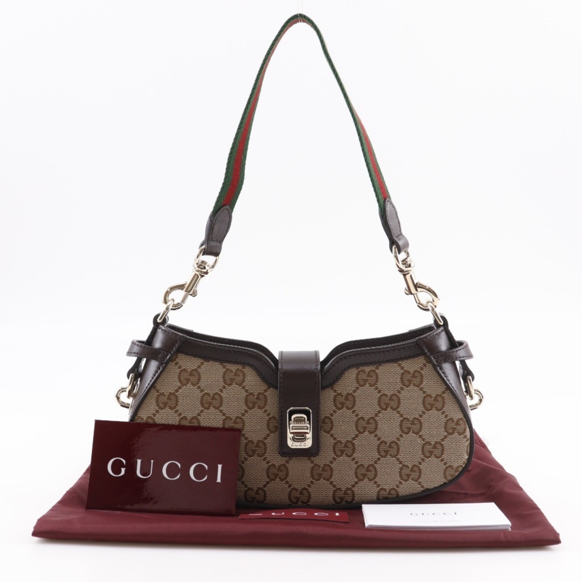 Gucci Brown Gg Canvas Shoulder Bag (Pre-Owned)