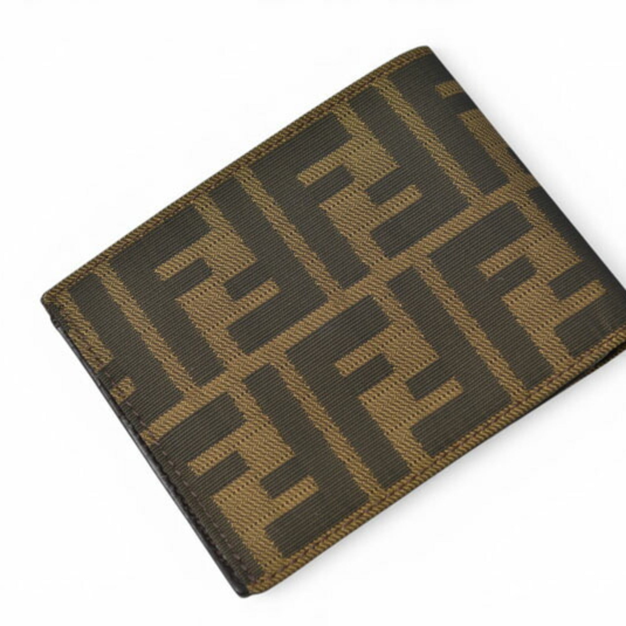 Fendi Brown Canvas Wallet (Bi-Fold) (Pre-Owned)