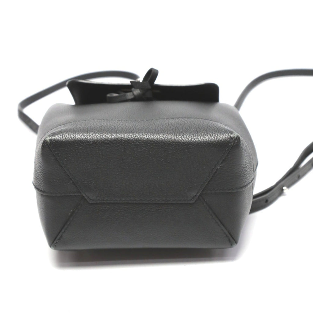 Louis Vuitton Black Noir Leather Backpack (Pre-Owned)