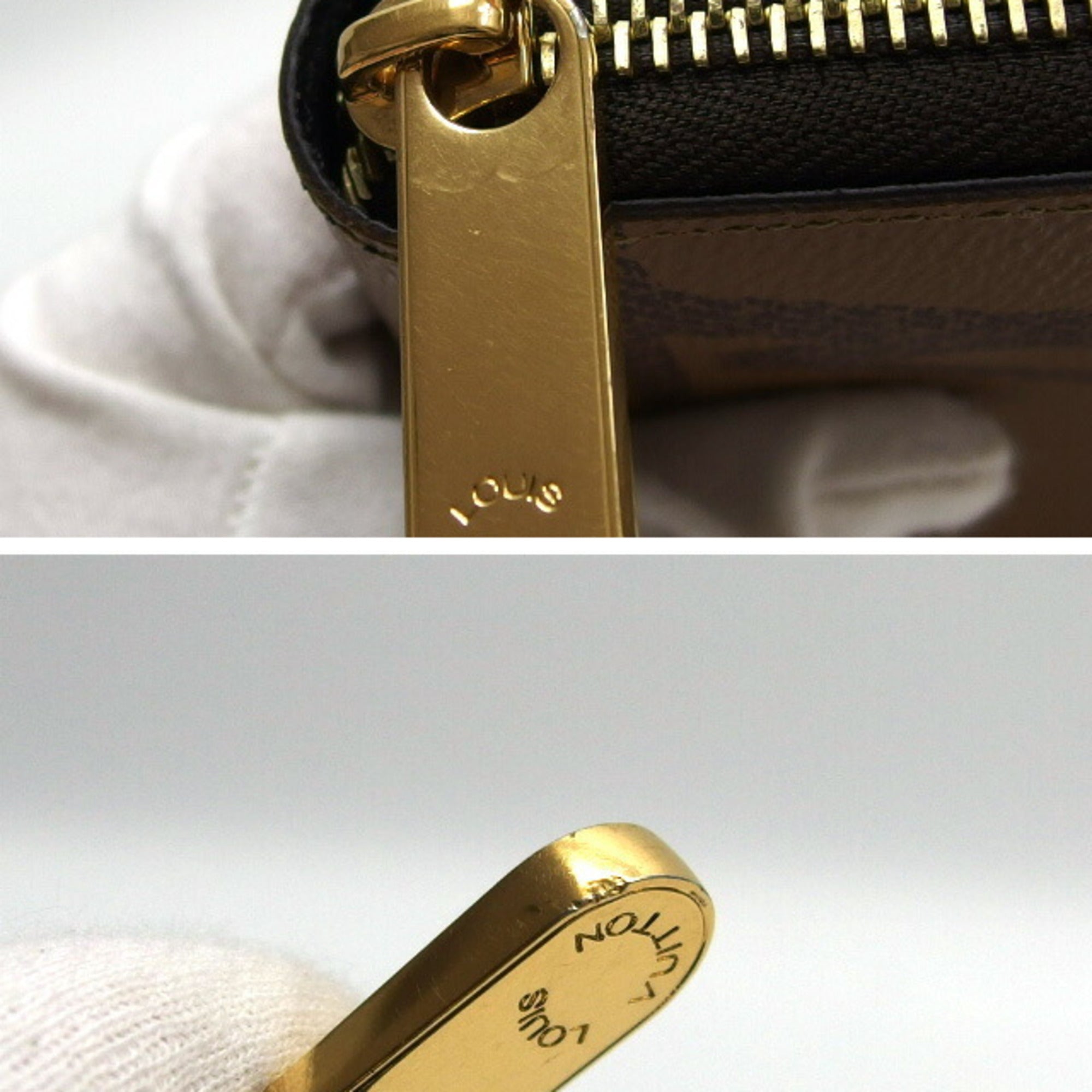 Louis Vuitton Brown Monogram Reverse Long Wallet (Bi-Fold) (Pre-Owned)