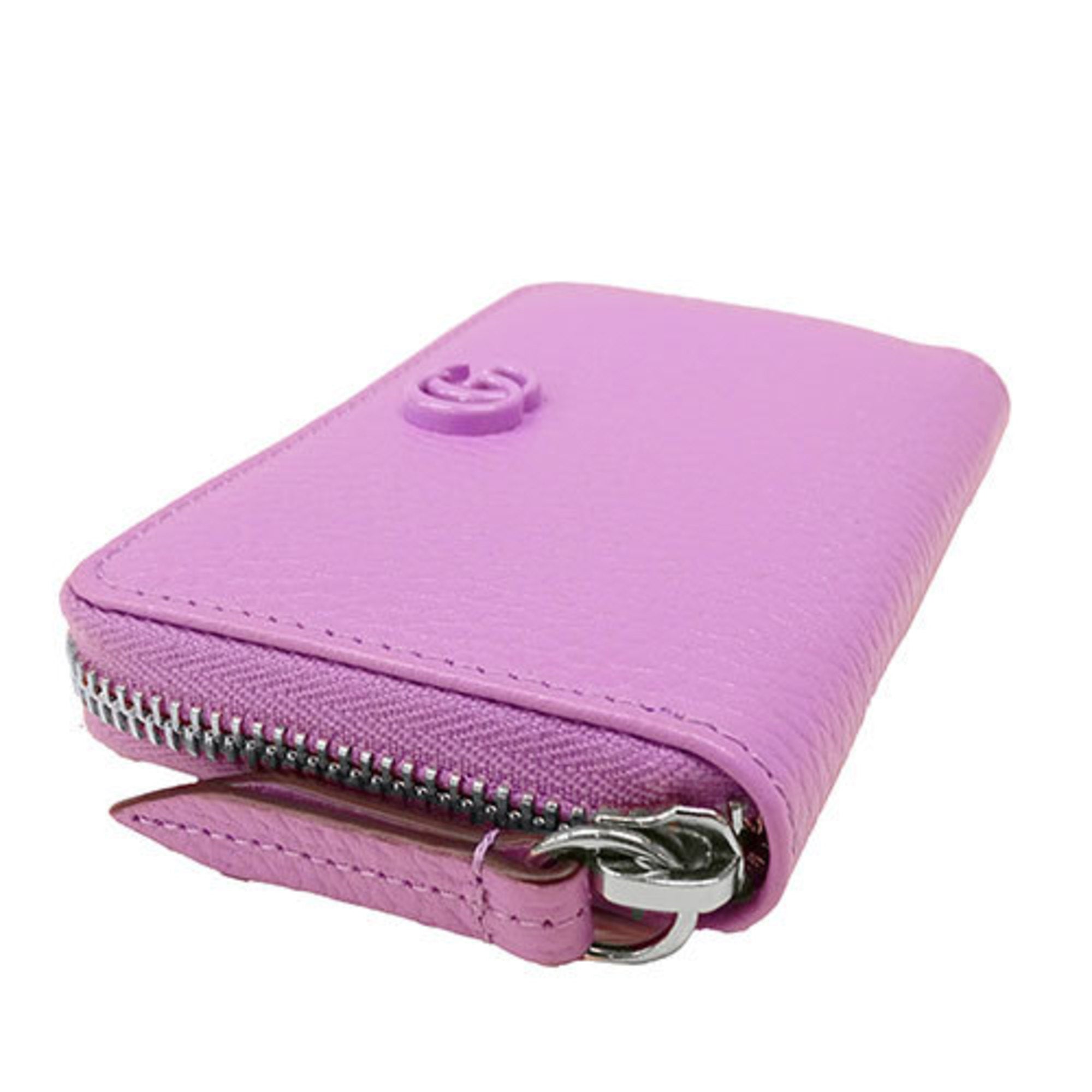 Gucci Purple Leather Coin Purse/Coin Case (Pre-Owned)