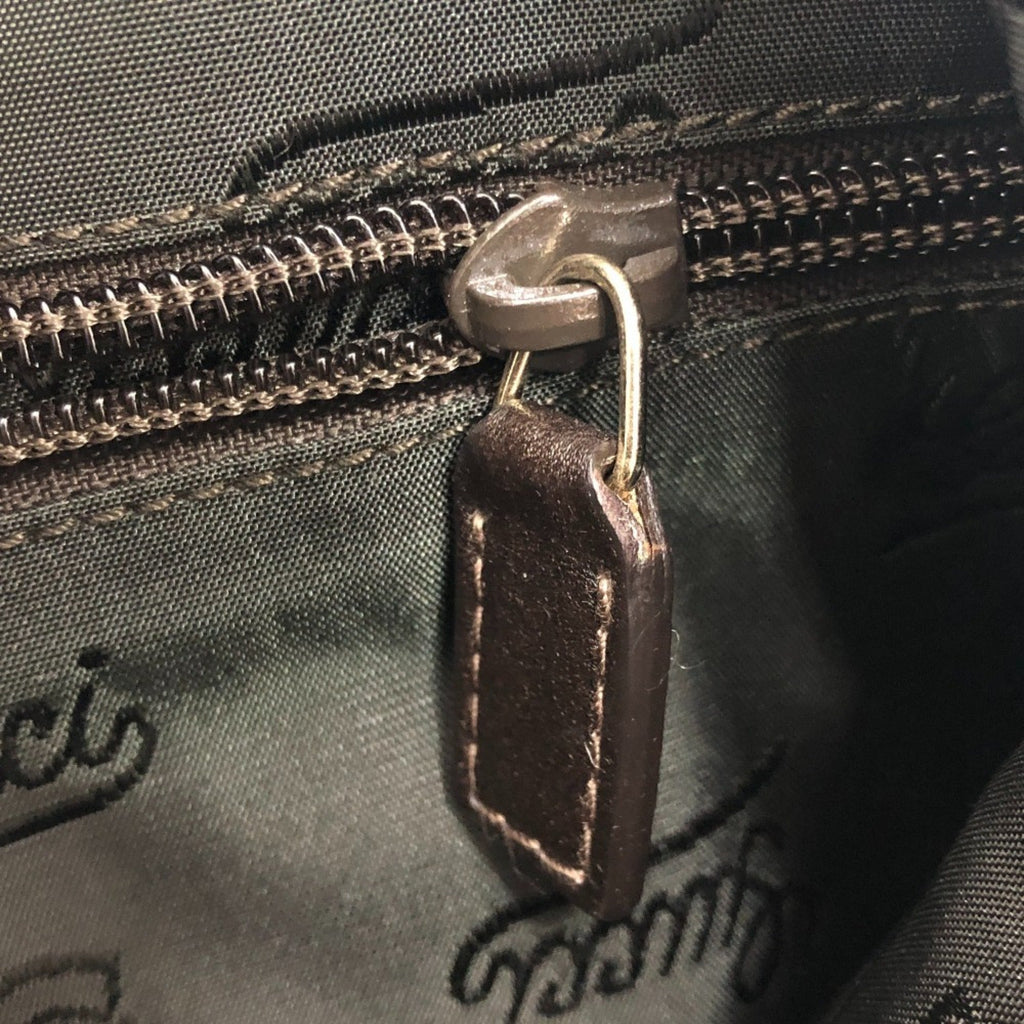 Gucci Brown Leather Handbag Tote Bag (Pre-Owned)