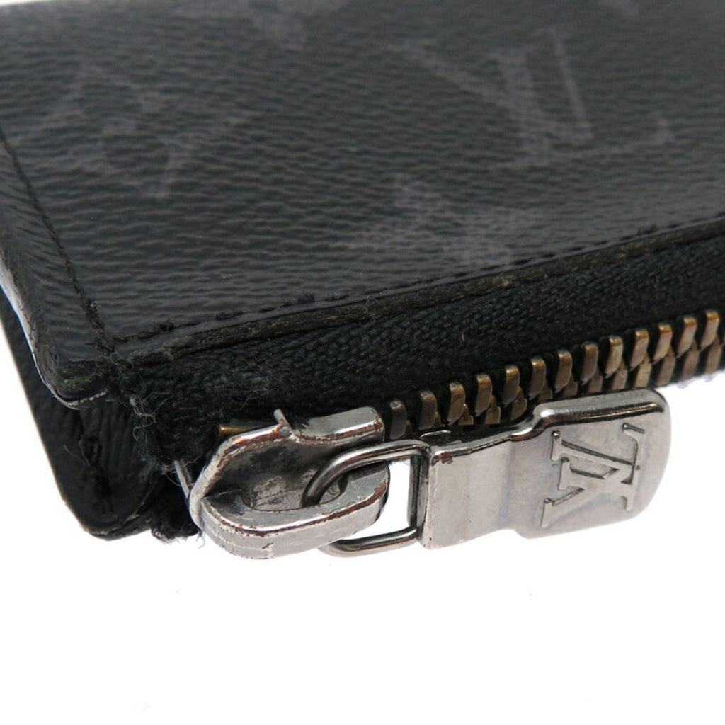 Louis Vuitton Black Monogram Eclipse Monogram Eclipse Coin Purse/Coin Case (Pre-Owned)
