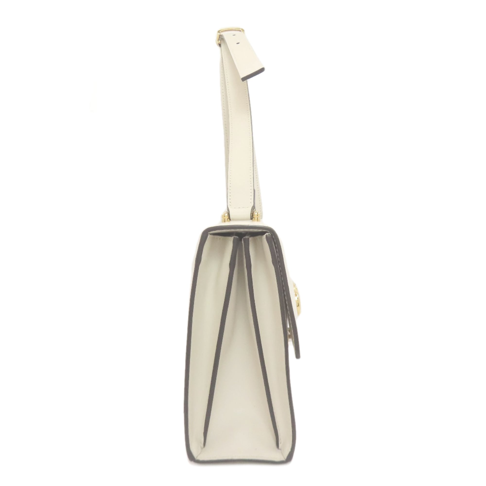 Gucci White Leather Shoulder Bag (Pre-Owned)