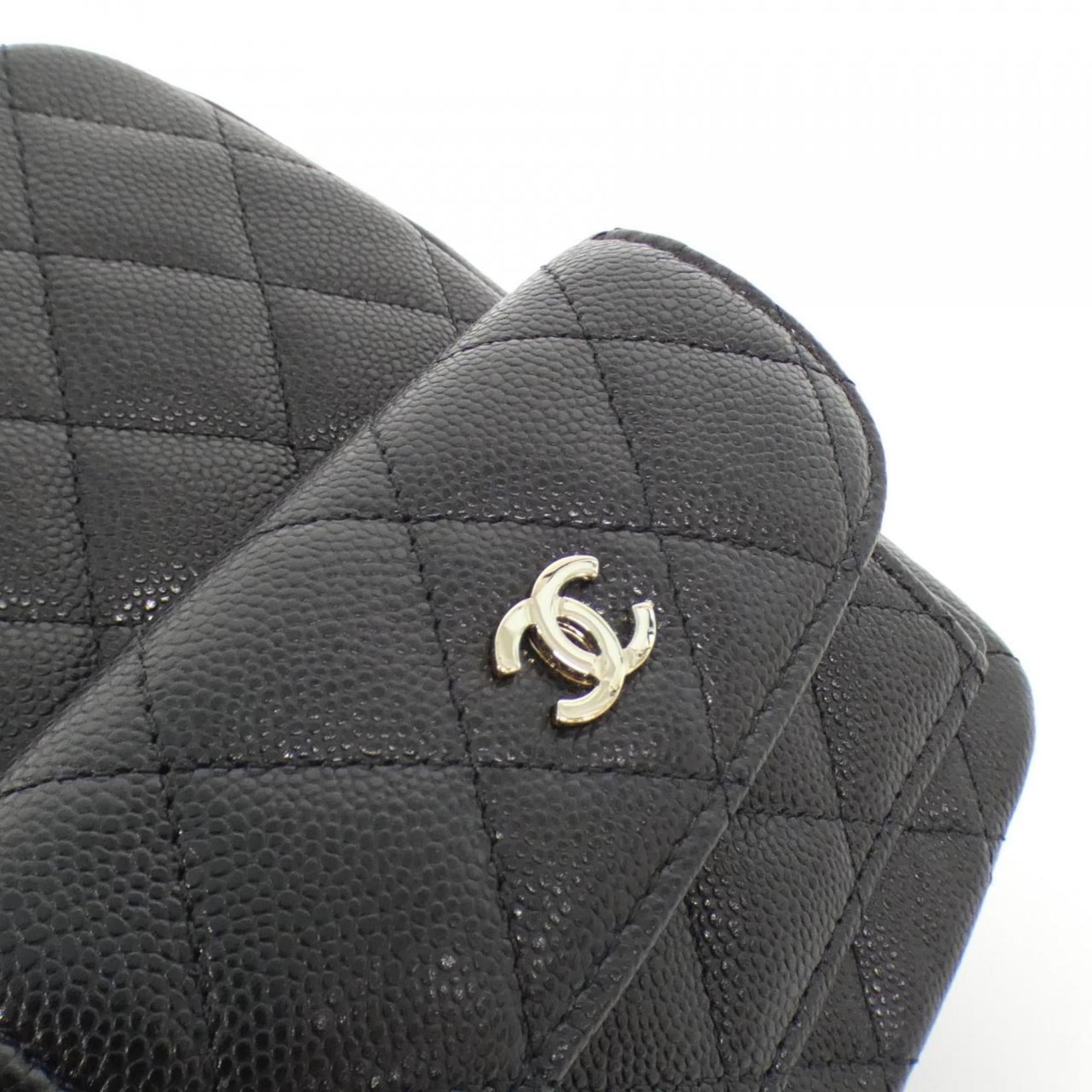 Chanel Black Grained Calfskin Backpack (Pre-Owned)