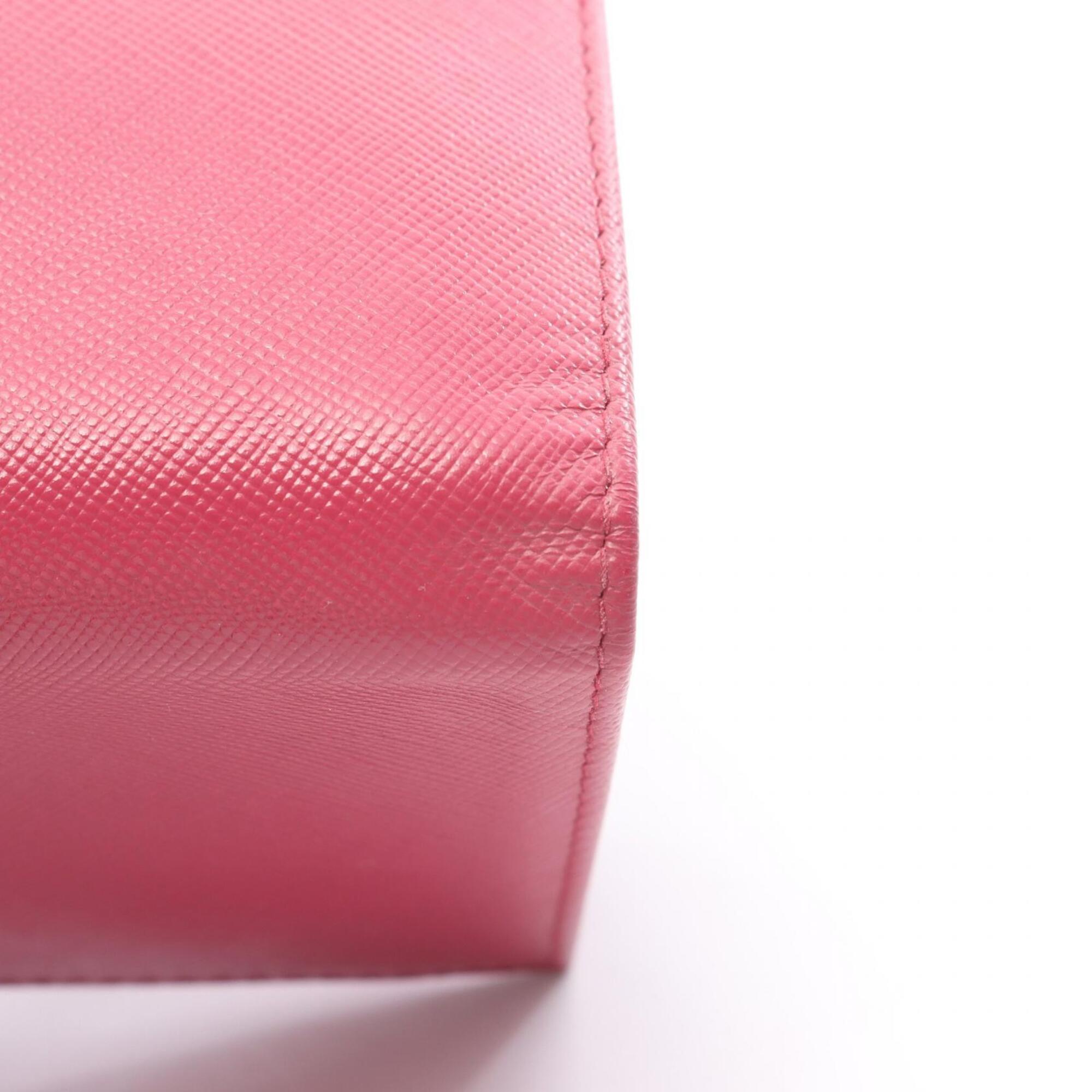 Prada Pink Leather Wallet (Tri-Fold) (Pre-Owned)