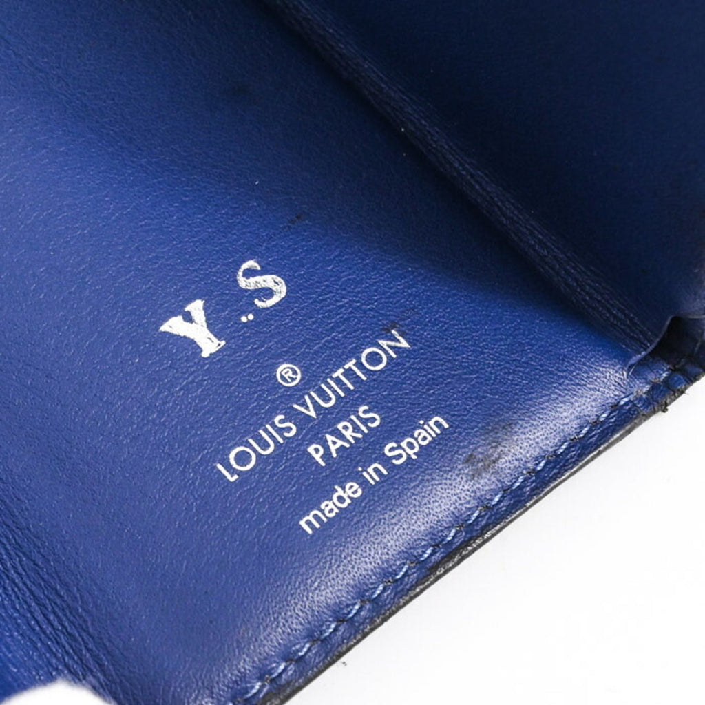 Louis Vuitton Blue Taigarama Wallet (Tri-Fold) (Pre-Owned)