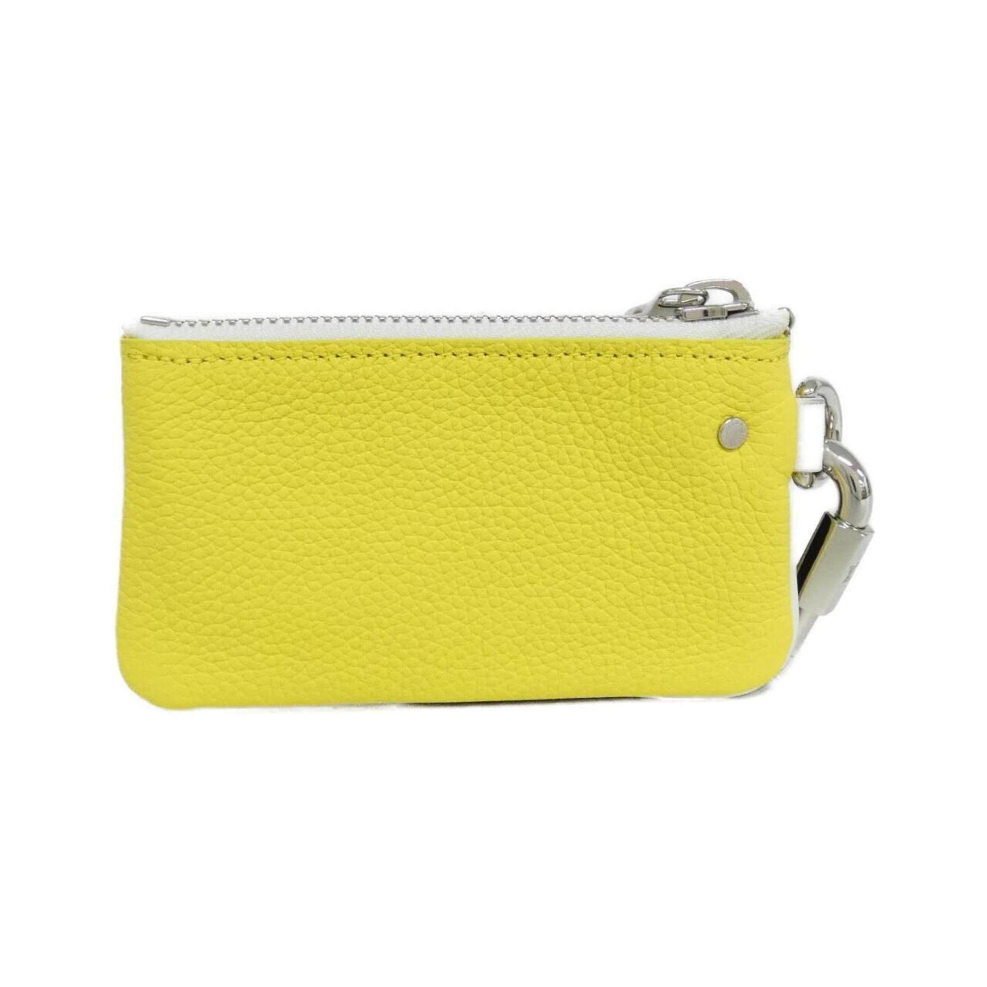 Louis Vuitton Yellow Leather Coin Purse/Coin Case (Pre-Owned)