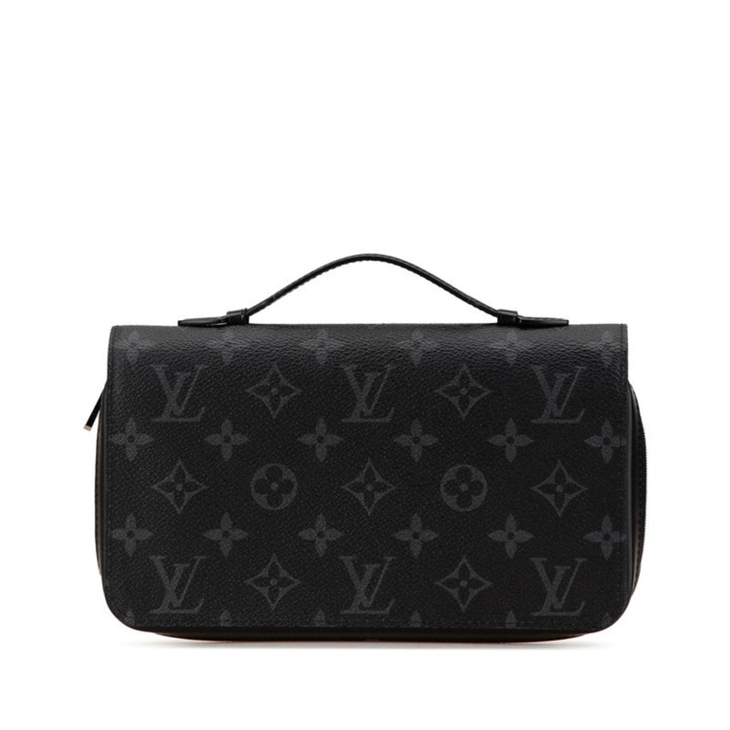 Louis Vuitton Black Pvc Leather Long Wallet (Bi-Fold) (Pre-Owned)