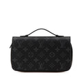 Louis Vuitton Black Pvc Leather Long Wallet (Bi-Fold) (Pre-Owned)