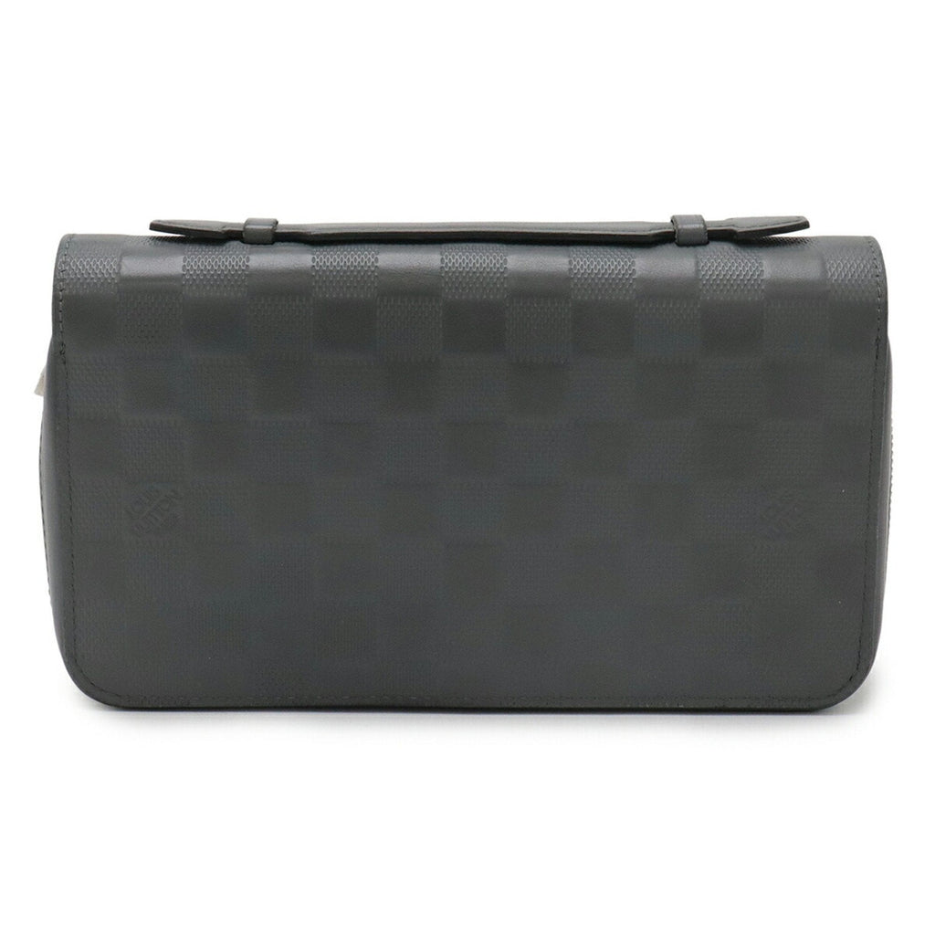 Louis Vuitton Damier Infini Gray Damier Infini Long Wallet (Bi-Fold) (Pre-Owned)