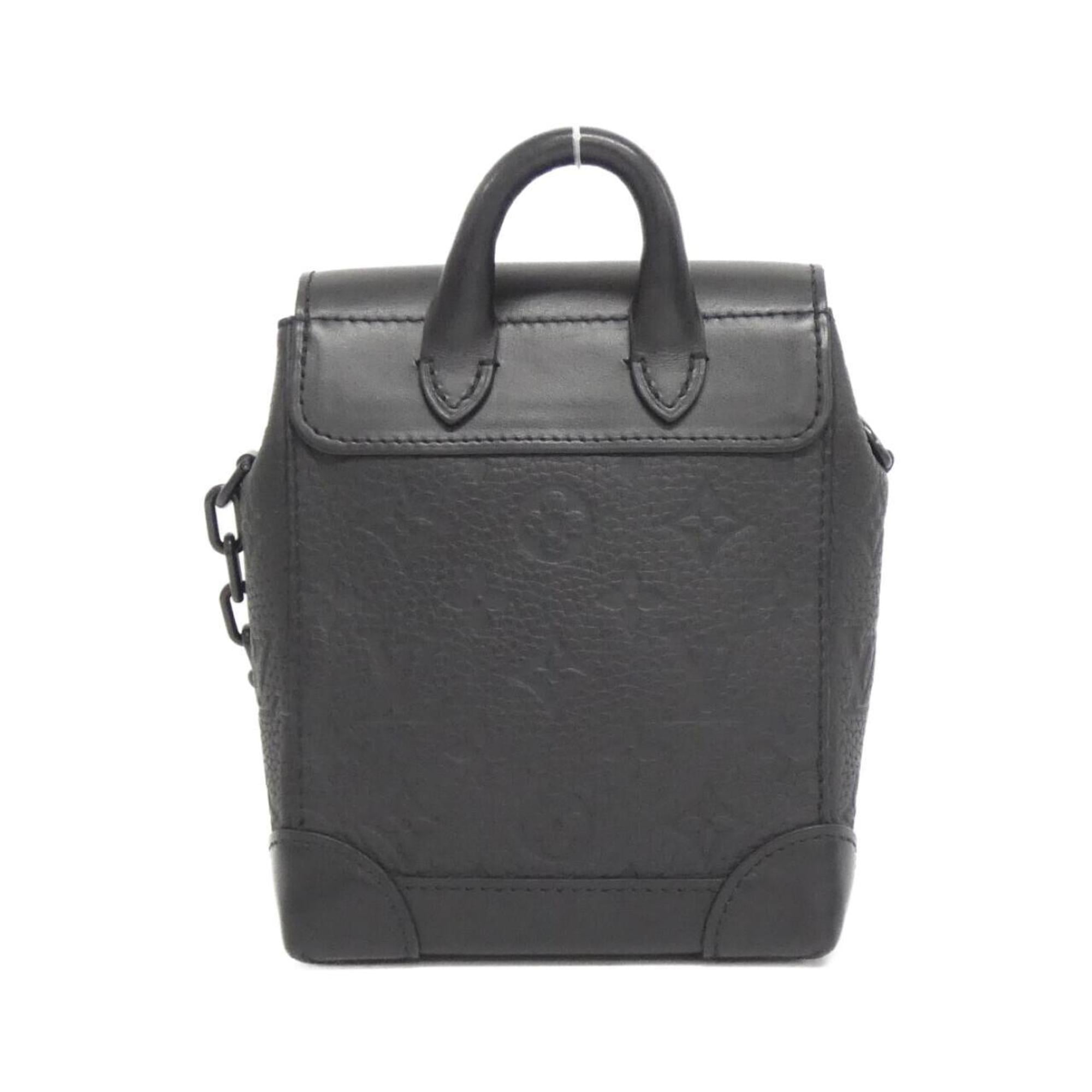 Louis Vuitton Black Leather Shoulder Bag (Pre-Owned)