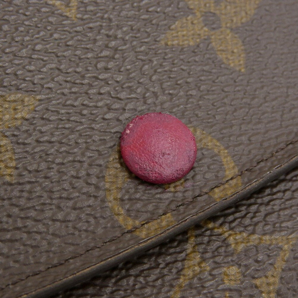 Louis Vuitton Fuchsia Monogram Purple Red Color Pvc Long Wallet (Bi-Fold) (Pre-Owned)