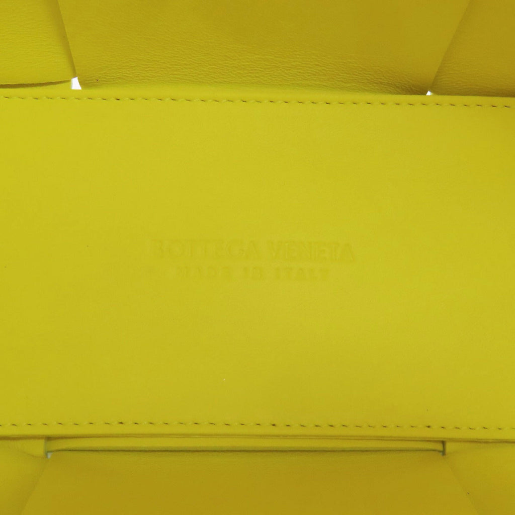 Bottega Veneta Green White Leather Handbag Pouch (Pre-Owned)