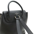 Louis Vuitton Noir Leather Backpack (Pre-Owned)