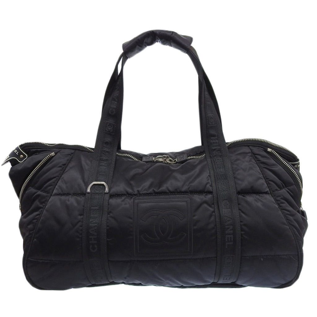 Chanel Black Nylon Boston Bag (Pre-Owned)