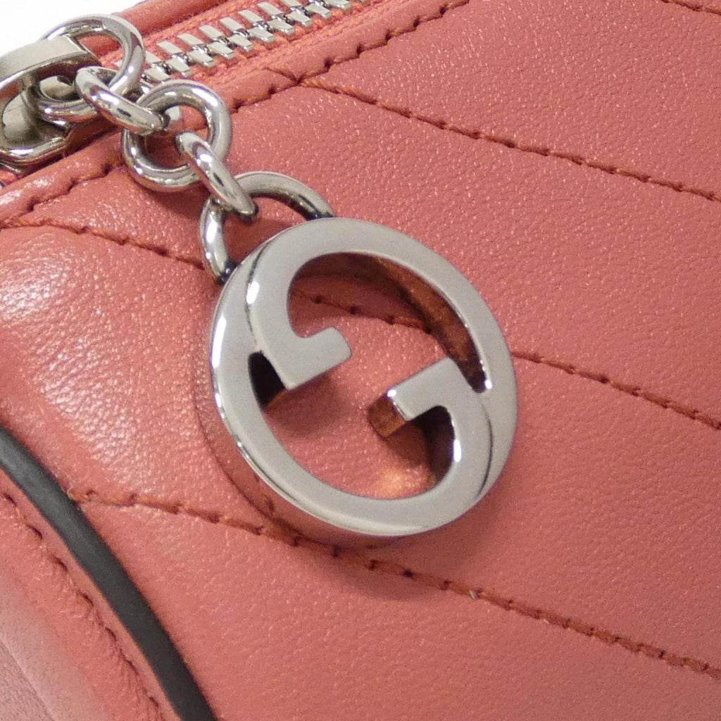 Gucci Pink Leather Shoulder Bag (Pre-Owned)