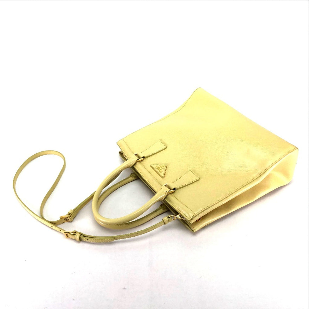 Prada Yellow Leather Handbag (Pre-Owned)
