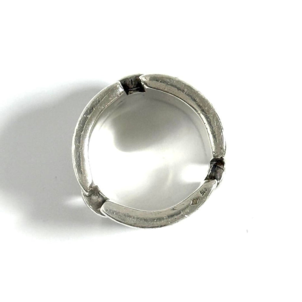 Chanel Silver 925 Band Ring (Pre-Owned)
