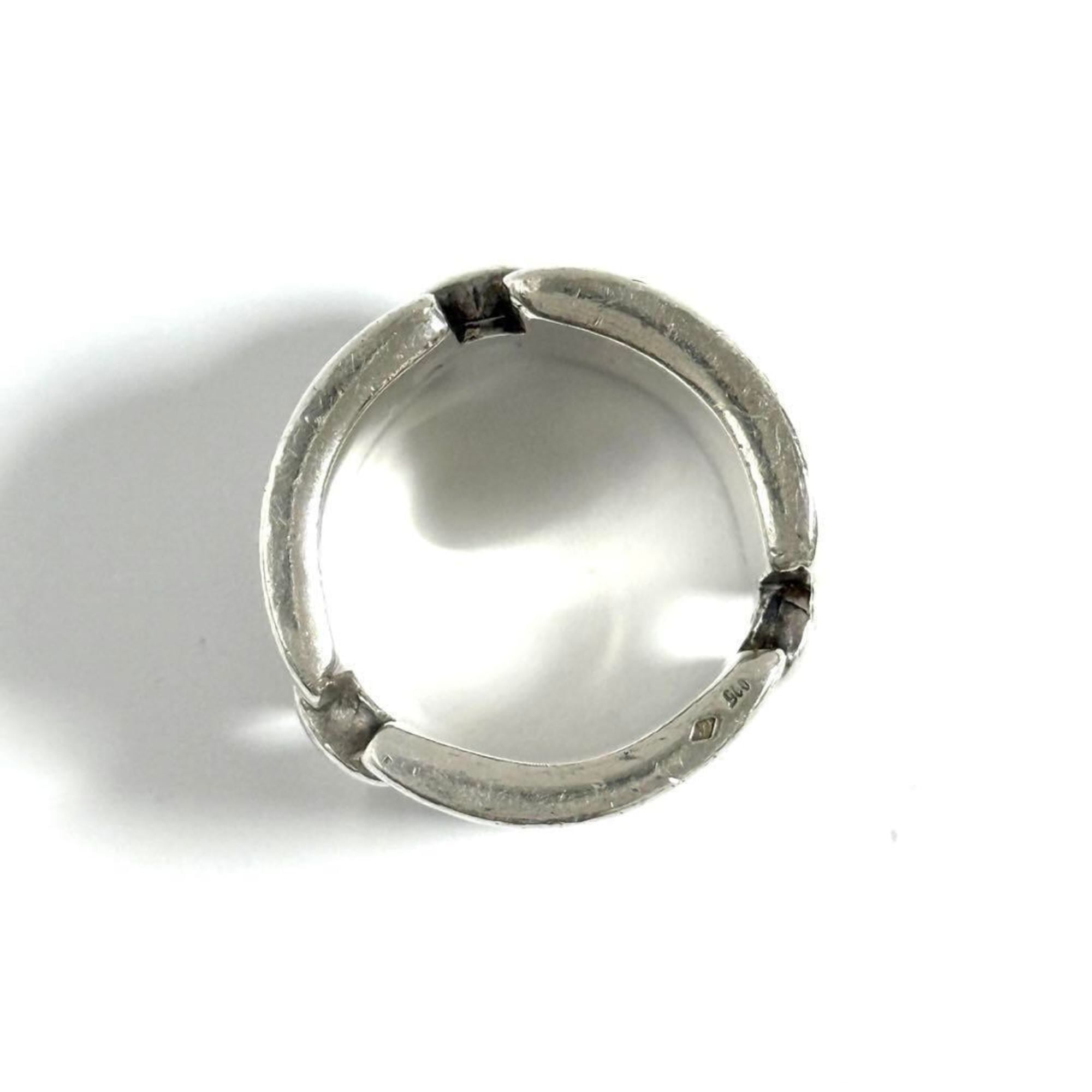 Chanel Silver 925 Band Ring (Pre-Owned)